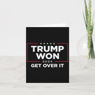 Carte Trump 2024 A Gagné À L'Unisson - Noir