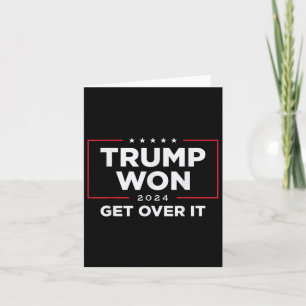 Carte Trump 2024 A Remporté Le Prix Uni - Noir, Petit