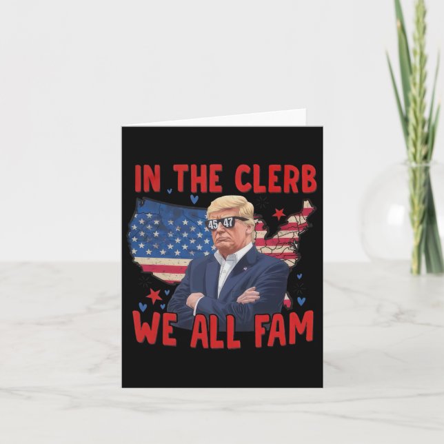 Carte Trump 2024 Dans Le Clerb Nous Fam Tous 45 47 Améri (Devant)