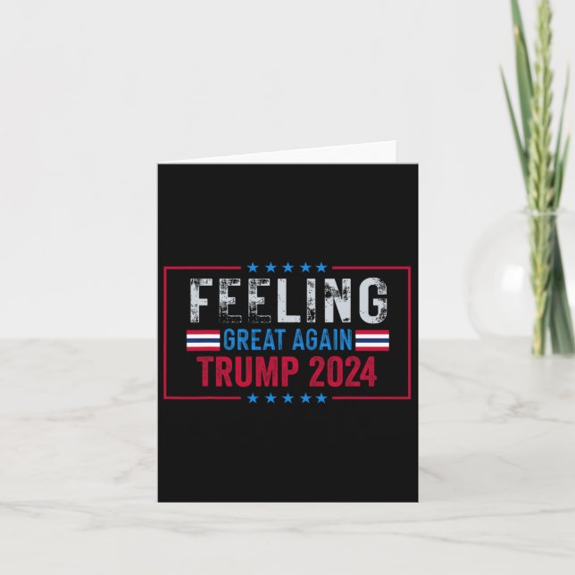 Carte Trump 2024 - Drapeau américain (Devant)