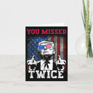 Carte Trump 2024 Drapeau américain que vous avez manqué 