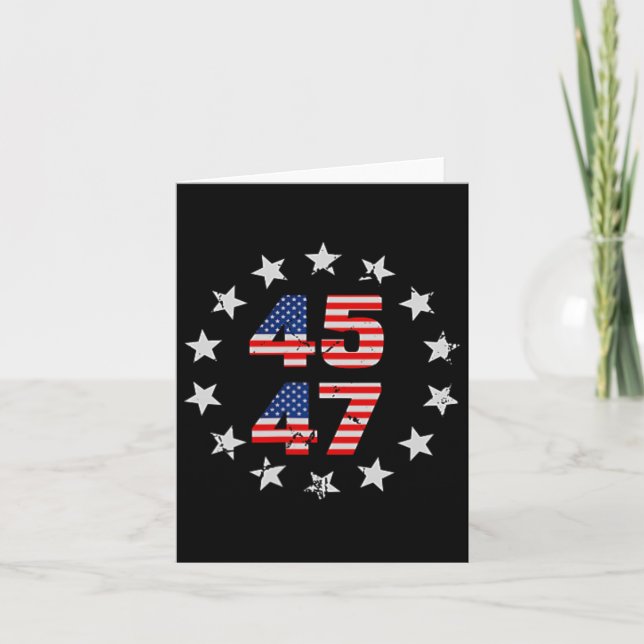 Carte Trump 2024 - Drapeau américain (sur B) (Devant)
