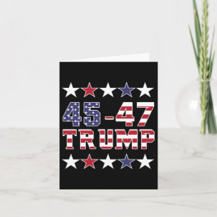 Carte Trump 2024 Fight Fist Pump Us Flag Vintage Mega (o