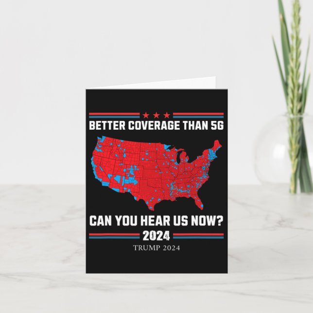 Carte Trump 2024 - Meilleure couverture que 5g - Pouvez- (Devant)