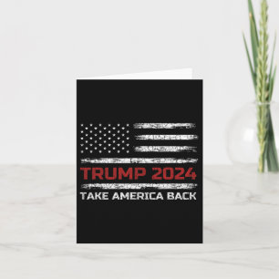 Carte Trump 2024 Reprendre l'Amérique Élection Patriotiq