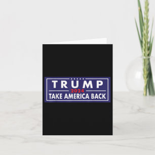 Carte Trump 2024 Reprendre l'Amérique Élection Patriotiq