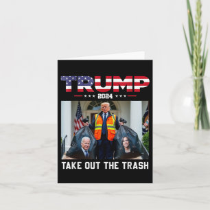 Carte Trump 2024 Sortez Les Ordures Drôle De Trump