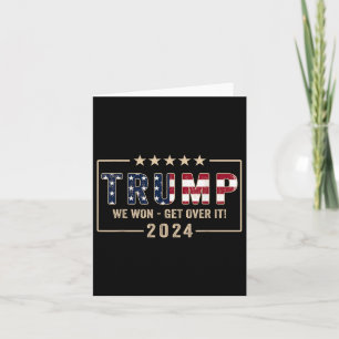Carte Trump 2024 Victoire du drapeau J.d.vance Président