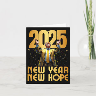 Carte Trump 2025 Nouvel An Nouvel Espoir Fête d'inaugura