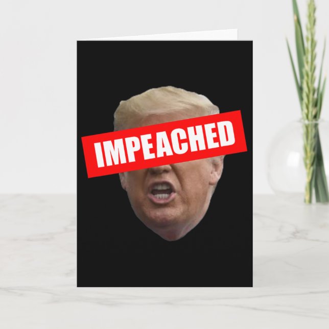 Carte Trump 45 Président 3ème destitué  (Devant)