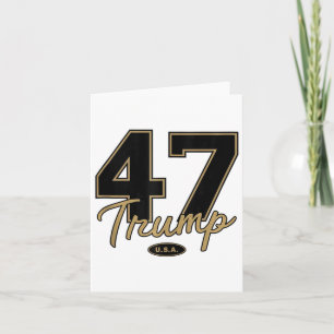 Carte Trump 47 Trump 2024 Républicain Conservateur 47 Vr