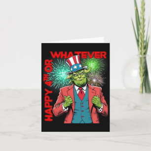Carte Trump 4 juillet drôle