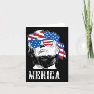 Carte Trump 4 juillet les Américains Drapeaux Hommes Drô
