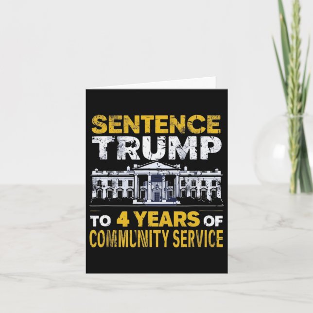 Carte Trump À 4 Ans De Service Communautaire 8 (Devant)