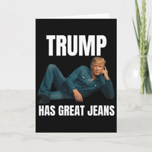 Carte Trump a de super jeans drôle style de mème super