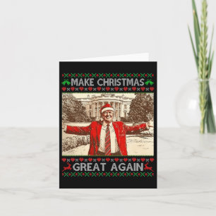 Carte Trump amusant faire de Noël une grande nouvelle fa