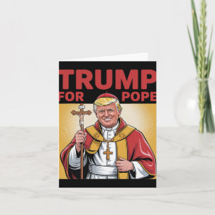 Carte Trump amusant pour le pape Gear Républicaine catho