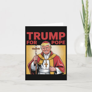 Carte Trump amusant pour le pape Gear Républicaine catho