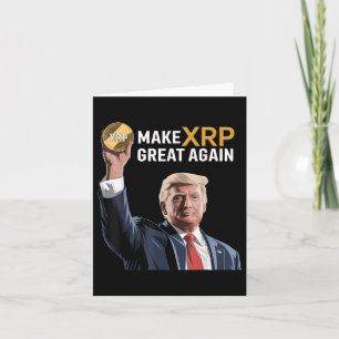 Carte Trump amusant rendre Xrp super à nouveau Xrp Crypt
