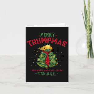 Carte Trump amusant Trump Joyeux Trumpmas Noël Arbre de