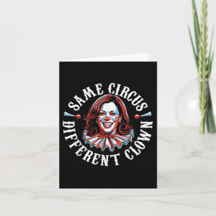 Carte Trump Anti Kamala Harris Même Cirque Clown Différe