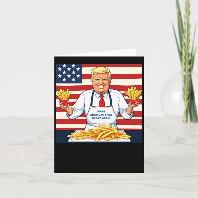 Carte Trump au service de Mcdonalds Fries (Devant)