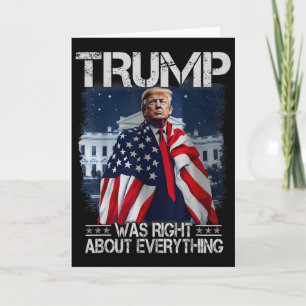 Carte Trump avait raison à propos de tout Drapeau améric