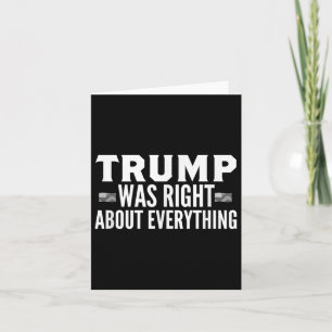 Carte Trump Avait Raison De Tout Ce Qui A Été Rassemblem