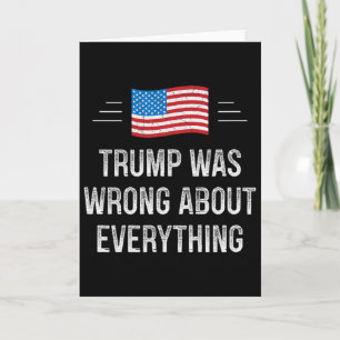 Carte Trump avait tort sur tout - Style Vintage -
