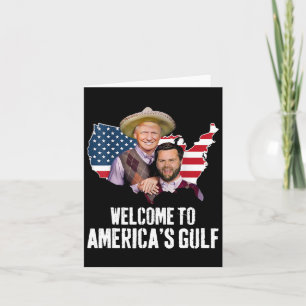 Carte Trump Bienvenue à Trump Vance Brothe dans le Golfe