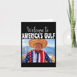 Carte Trump Bienvenue dans le Golfe drôle de l'Amérique 