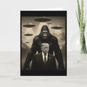Carte Trump Bigfoot Ufo Rencontre Alien Invasion Uap Amu