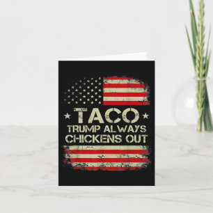 Carte Trump chétine toujours les poulets de Taco Trade M