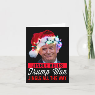 Carte Trump Christmas Shirt Jingle Bells Funny Trump Won