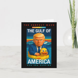 Carte Trump Coloré Drôle Dans Le Golfe Des États-Unis Am