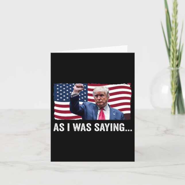 Carte Trump Comme Je L'Ai Dit Trump Son Discours Trump V (Devant)