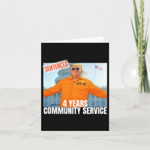 Carte Trump Condamné 4 Ans Service Communautaire Orange 