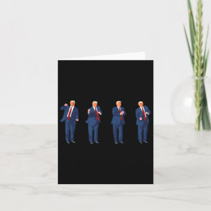 Carte Trump Dance Funny Pro Trump 2024 Vote Trump Présid