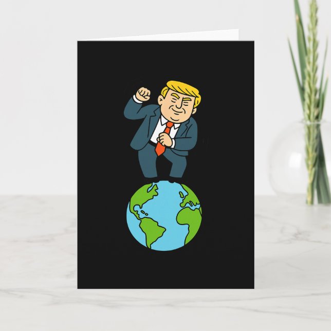 Carte Trump danse disant drôle  (Devant)