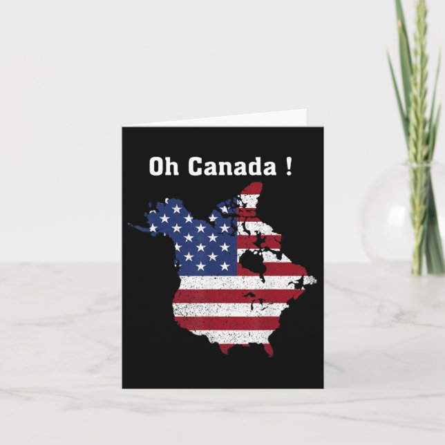 Carte Trump Dit Oh Canada Map America (Devant)