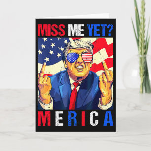 Carte Trump Doigt D'honneur Me Manquez Vous Encore Drape