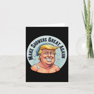 Carte Trump Douche grise à nouveau drôle