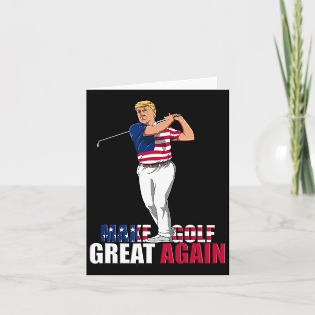 Carte Trump - Drôle cadeau Golf (Devant)