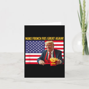 Carte Trump Drôle Faire Frites Grande Encore Trump Méga 