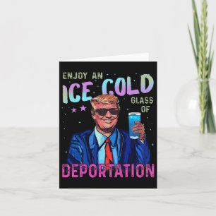Carte Trump Drôle Glace Profitez D'Une Glace Froide Gl D