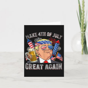 Carte Trump drôle Rendre 4 juillet grand encore les homm