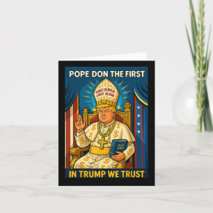 Carte Trump en pape de l'Eglise du Vatican - Le pape Tru