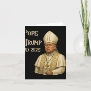 Carte Trump en pape de l'Eglise du Vatican - Pape Trump