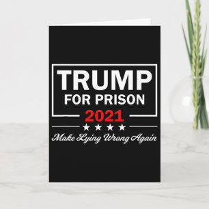 Carte Trump en prison Anti-Trump Politique