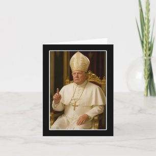 Carte Trump en tant qu'Eglise du Vatican Pape Trump drôl
